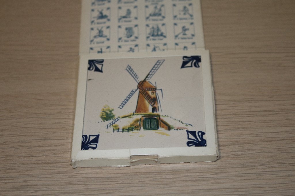 KLM Business Class Delft Polychrome Tegel Molen, Verzamelen, KLM Huisjes, Ophalen of Verzenden, Nieuw, 1 t/m 20