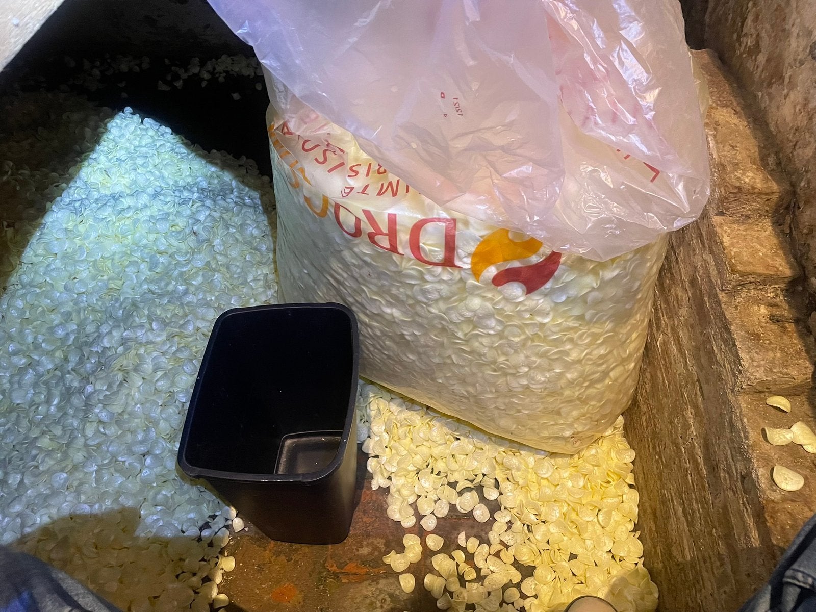 Isolatiechips, Doe-het-zelf en Verbouw, Isolatie en Afdichting, Overige materialen, Gebruikt, 15 m² of meer, Vloerisolatie