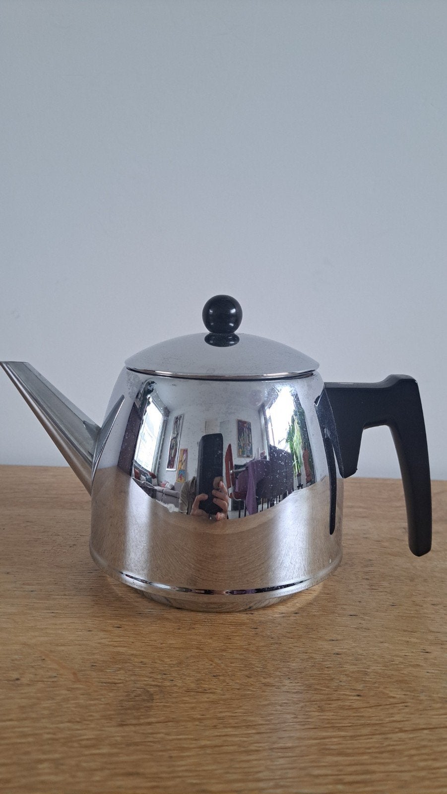 Bredemeijer dubbelwandige theepot 600 ml, Theepot/fluitketel, Gebruikt, Bredemeijer, Zilver