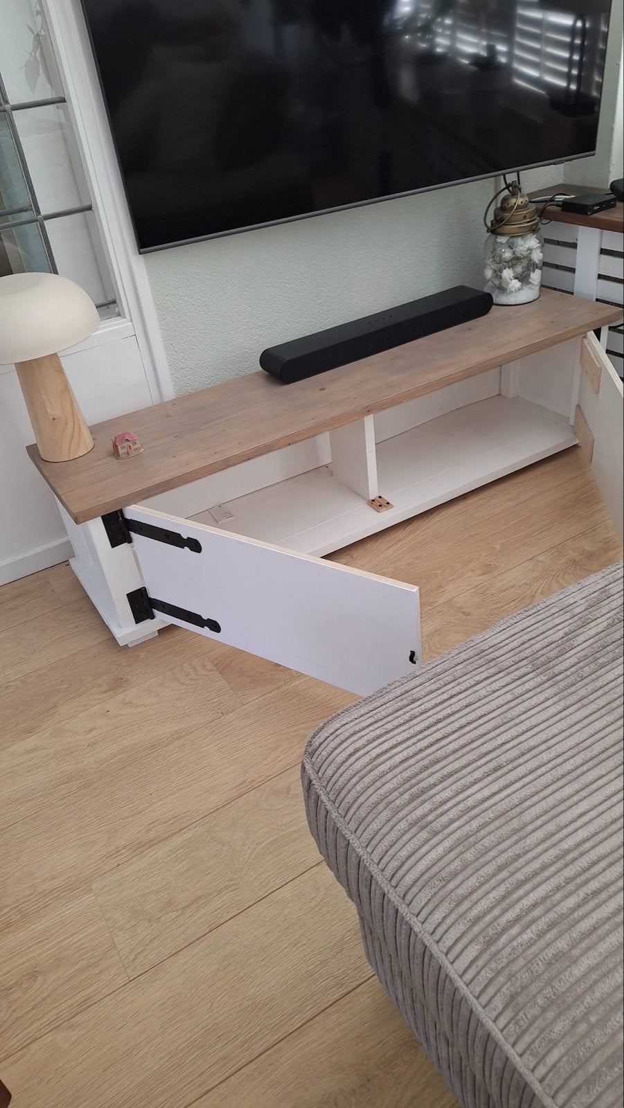 Tv meubel, Huis en Inrichting, Kasten | Televisiemeubels, Ophalen, Gebruikt, 100 tot 150 cm, Minder dan 100 cm