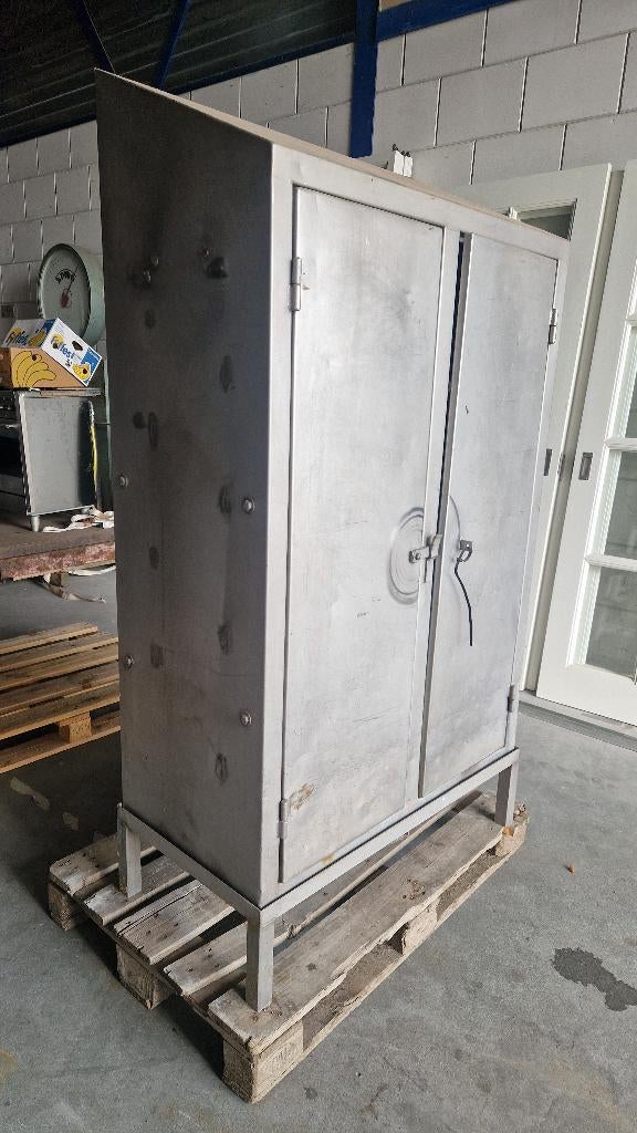 Opbergkast archief kast gereedschap kast van rvs ( 124 ), Ophalen, 100 tot 150 cm, Nb, Nb