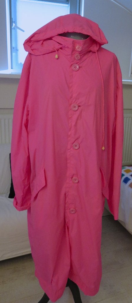 10 Days dunne regenjas mt 4  44/46 knalroze, Verzenden, Maat 46/48 (XL) of groter, 10days, Zo goed als nieuw