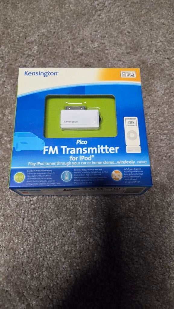 iPod FM transmitter Kingston, Ophalen of Verzenden, Nieuw, Carkit of Auto-accessoire, Mini