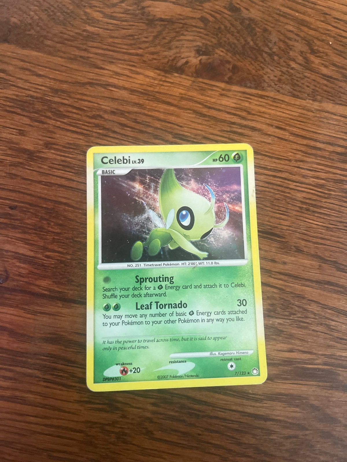 Pokémon Kaart Celebi LV.39 (2007) - Goede Staat, Ophalen of Verzenden, Gebruikt, Losse kaart