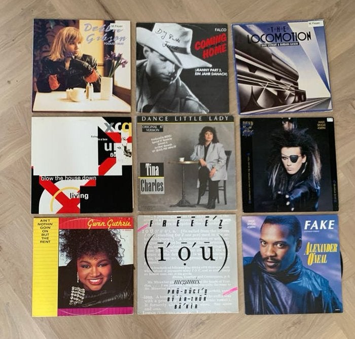 Partij Late 80s maxi singles op vinyl - partij 9 stuks, Ophalen of Verzenden, Gebruikt, 12 inch