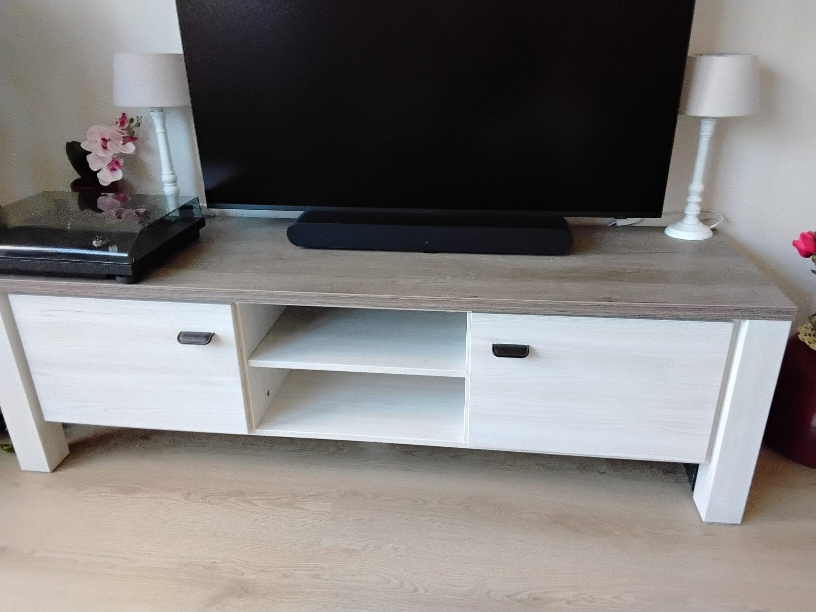Mooi televisiemeubel en salontafel, Ophalen, Zo goed als nieuw, 25 tot 50 cm, Minder dan 100 cm