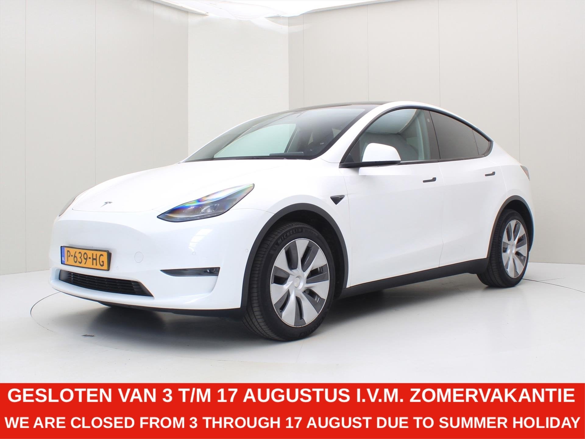 Tesla Model Y Long Range AWD 75kWh 351pk SoH AMD RYZEN [ TRE, Auto's, Automaat, Gebruikt, Zwart, Wit