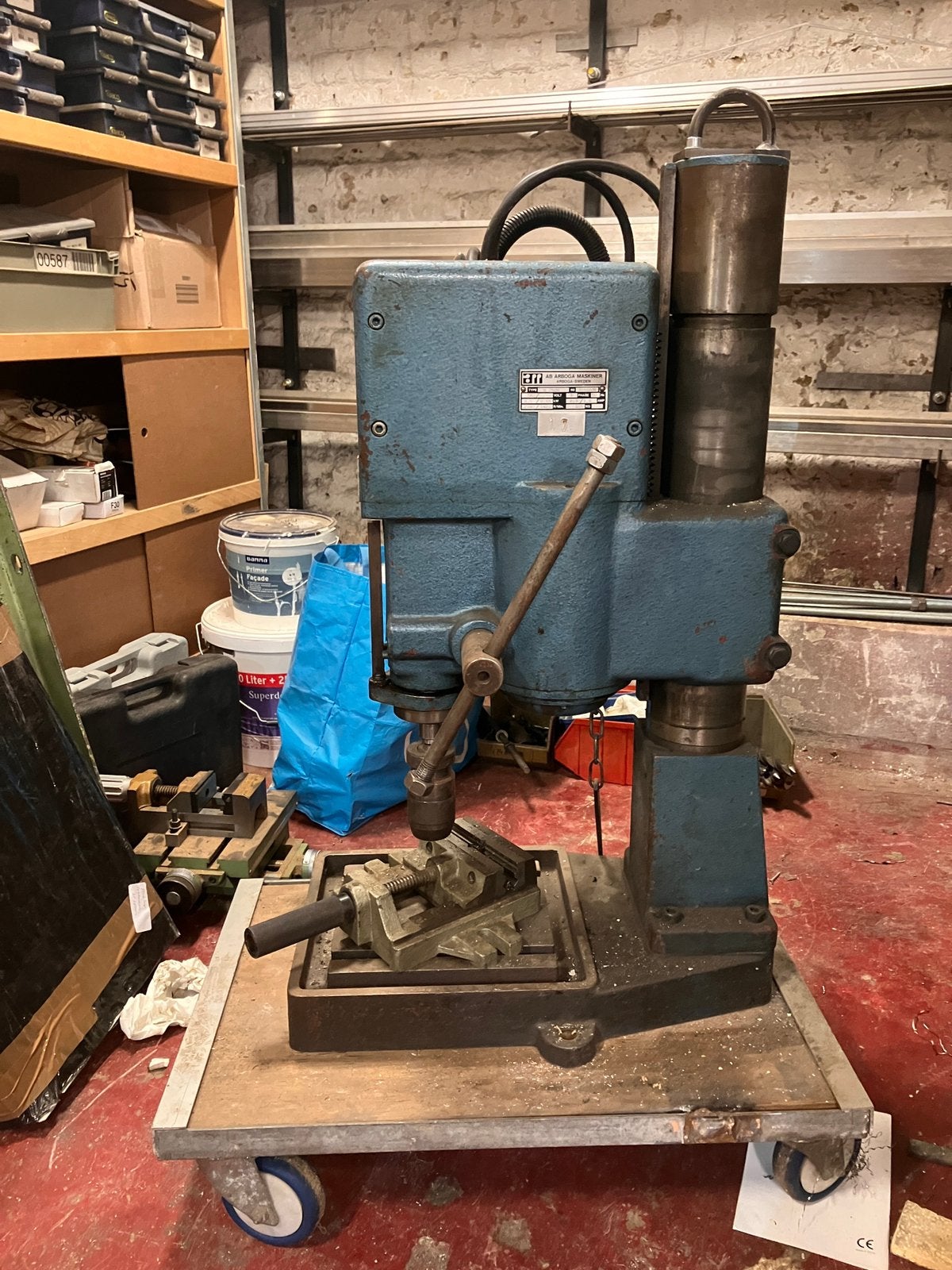 Arboga kolomboor tafelmodel, Doe-het-zelf en Verbouw, Gereedschap | Boormachines, Ophalen, Zo goed als nieuw, Kolomboormachine