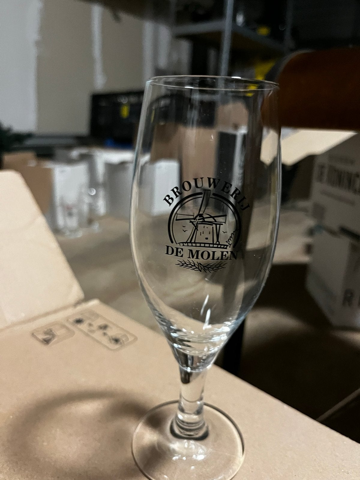 Brouwerij de Molen bierglazen - Set van 6, Ophalen of Verzenden, Nieuw, Glas of Glazen, Overige merken
