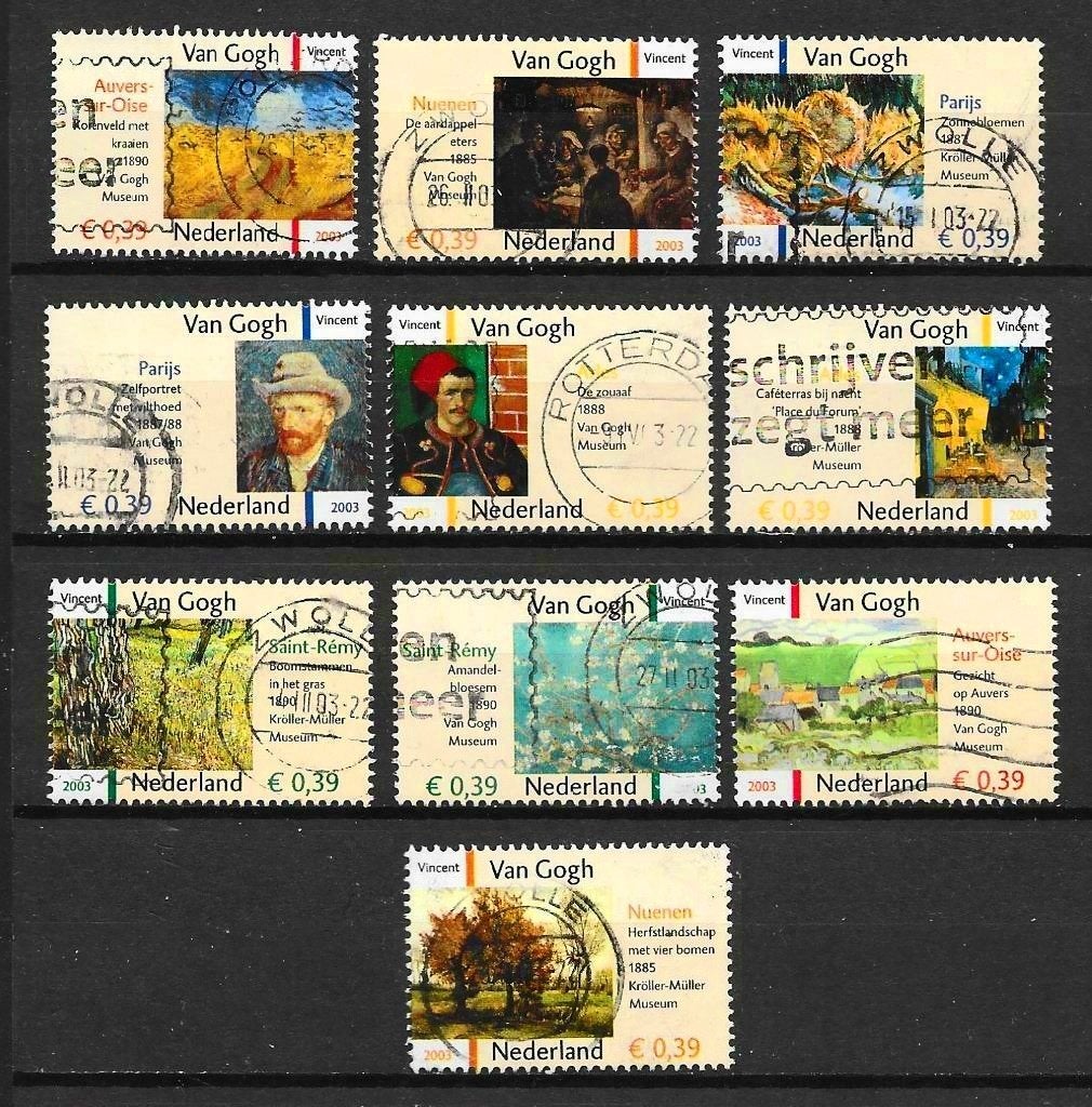 Vincent van Gogh 2003, Verzenden, Na 1940, Gestempeld
