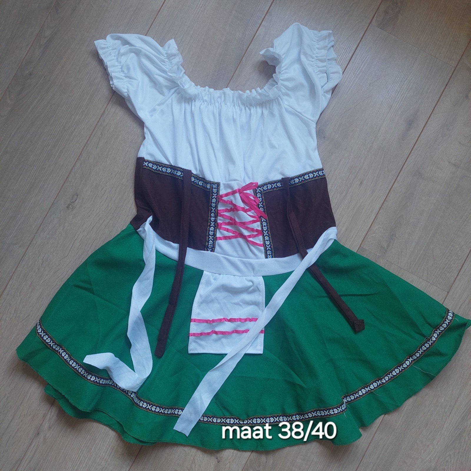 tiroler jurkje oktoberfest dirndl, Ophalen of Verzenden, Gedragen, Maat 38/40 (M), Overige thema's
