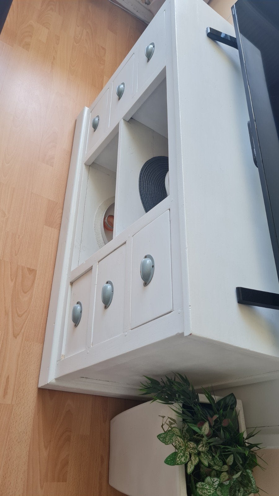 Woonkamer tafel, opzet tafel, TV tafel, echt hout, Ophalen, Gebruikt