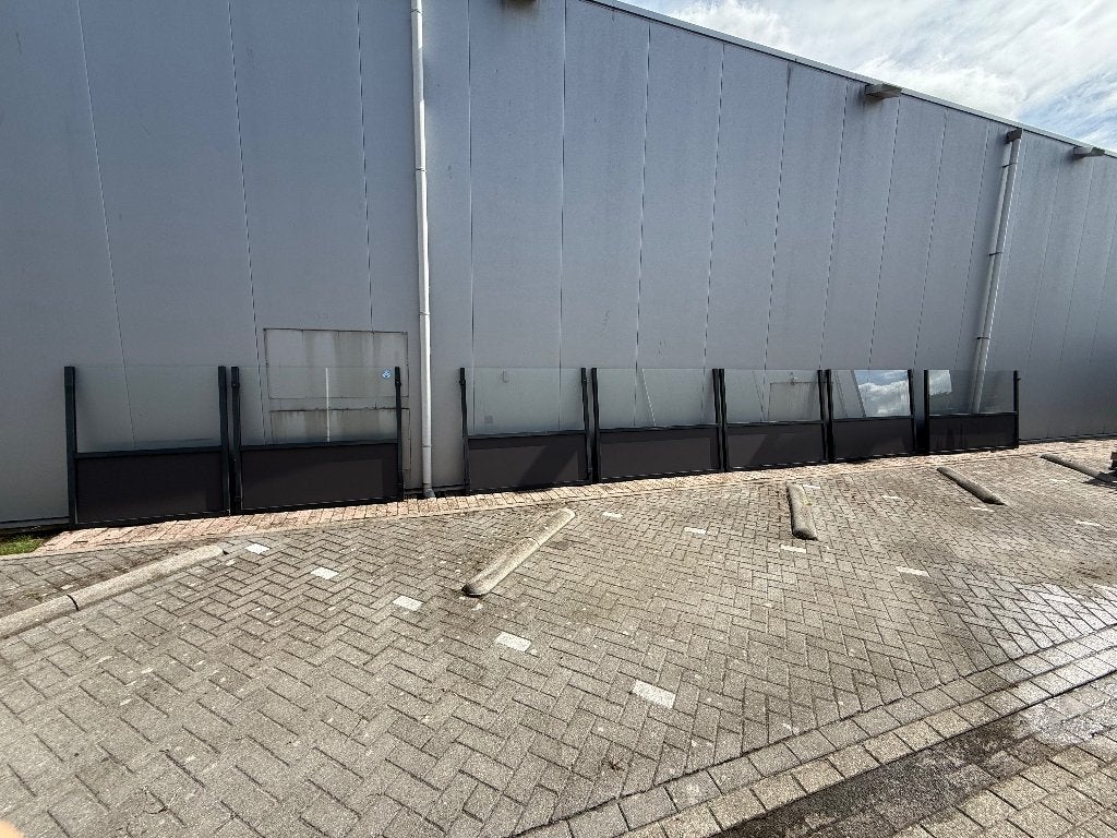 Glazen windschermen met aluminium frame - 7 stuks, Caravans en Kamperen, Ophalen, Gebruikt