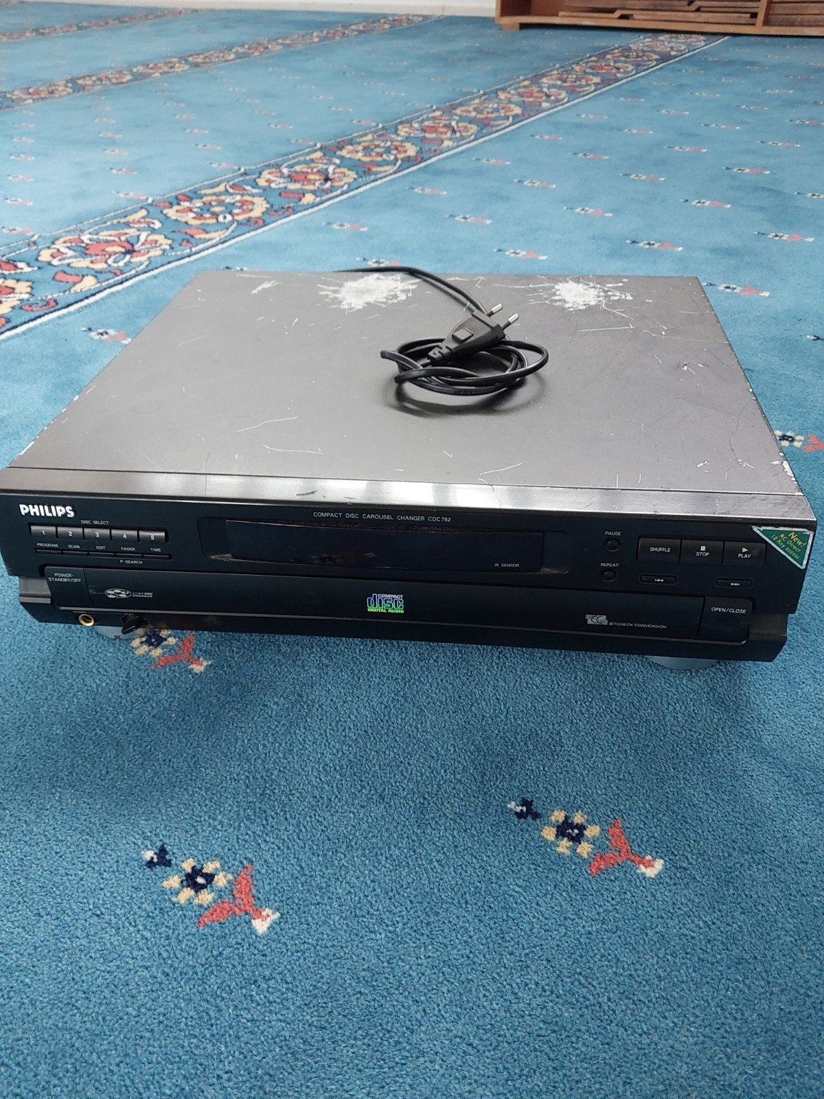 Philips CDC752 Compact Disc Carousel Wisselaar, Ophalen of Verzenden, Niet werkend, Philips, Wisselaar