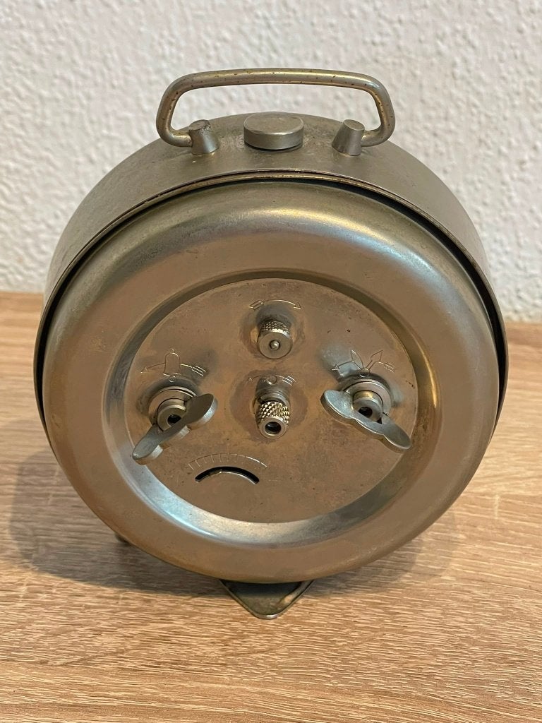 Vintage LUMEN Repeat Alarm wekker – Germany, Chroom, Perfect, Gebruikt, LUMEN, Ophalen of Verzenden, LUMEN