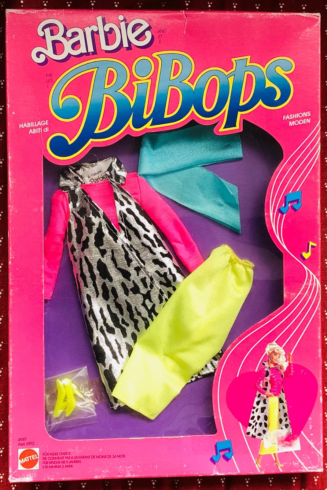 Vintage 1987 Euro Barbie Bibops  Fashion 4987 nieuw in doos!, Ophalen, Nieuw, Fashion Doll