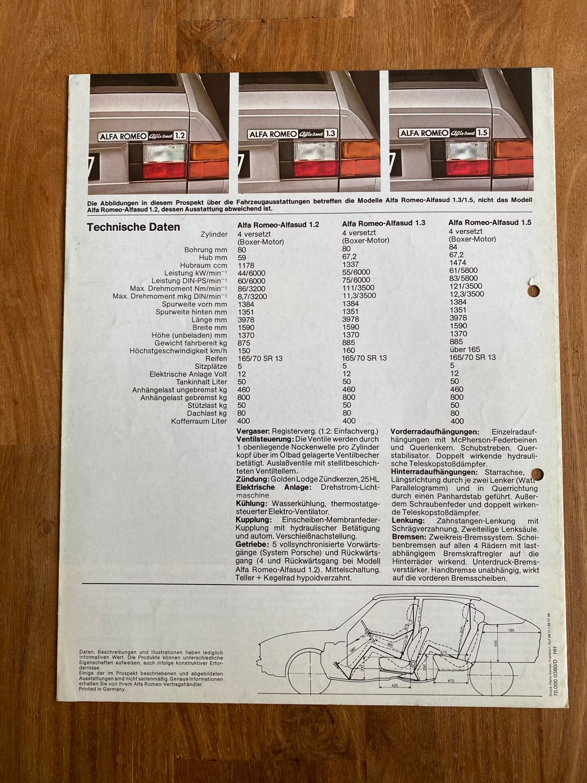 Folder Alfasud (duits), Ophalen of Verzenden, Gelezen, Alfa Romeo