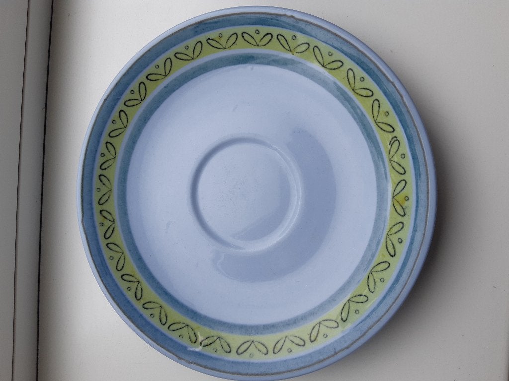 petrus regout schotels blauw/geel, Antiek en Kunst, Antiek | Servies los, Ophalen of Verzenden
