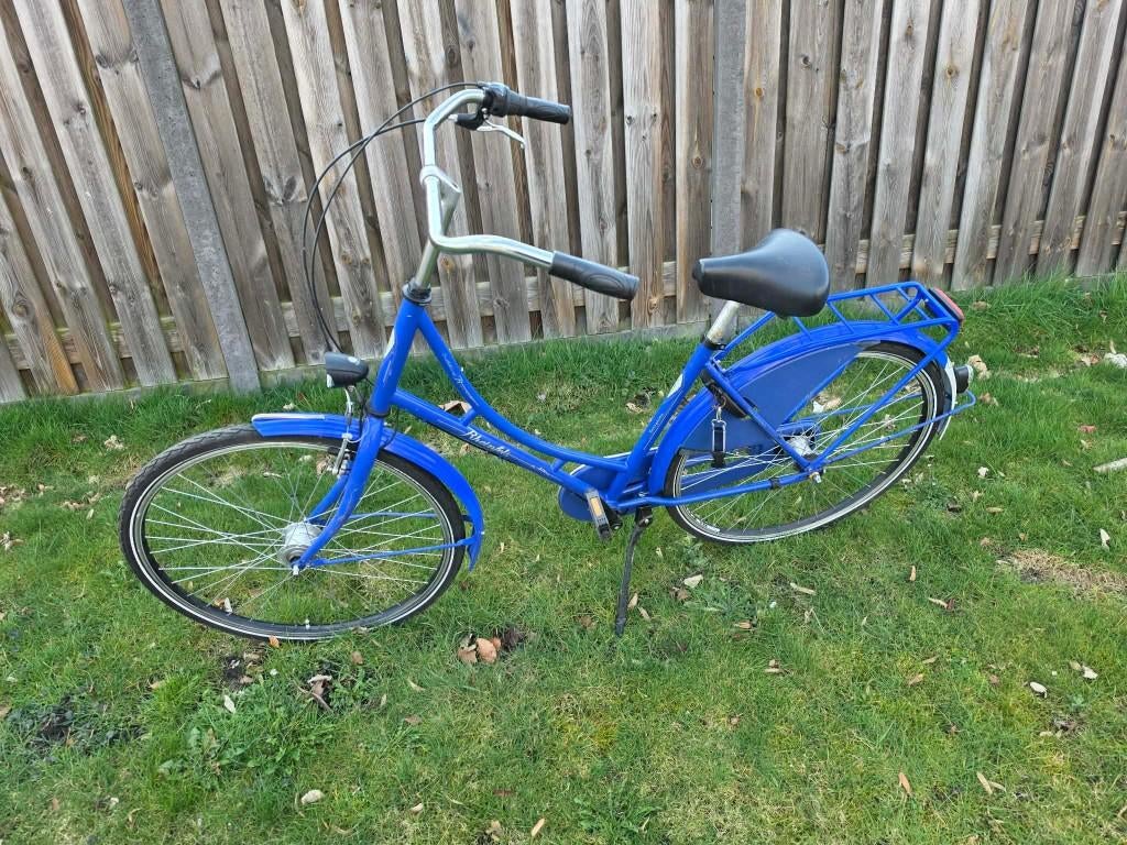 te koop een mooie blauwe omafiets voor 75 euro, 47 tot 50 cm, Ophalen, Zo goed als nieuw