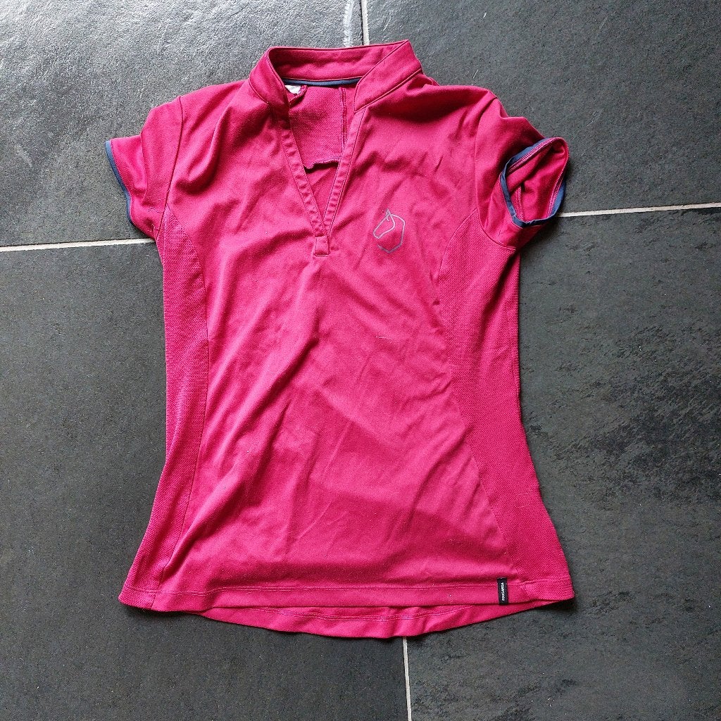 Rijkleding shirt roze, Dieren en Toebehoren, Paardrijkleding, Ophalen, Kinderen, Dressuur, Zo goed als nieuw