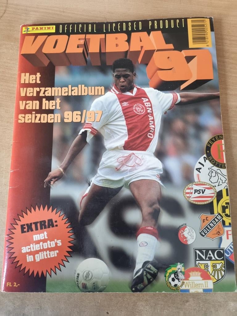Panini Voetbal 1997 Album voetbalplaatjes, Ophalen of Verzenden, Meerdere stickers