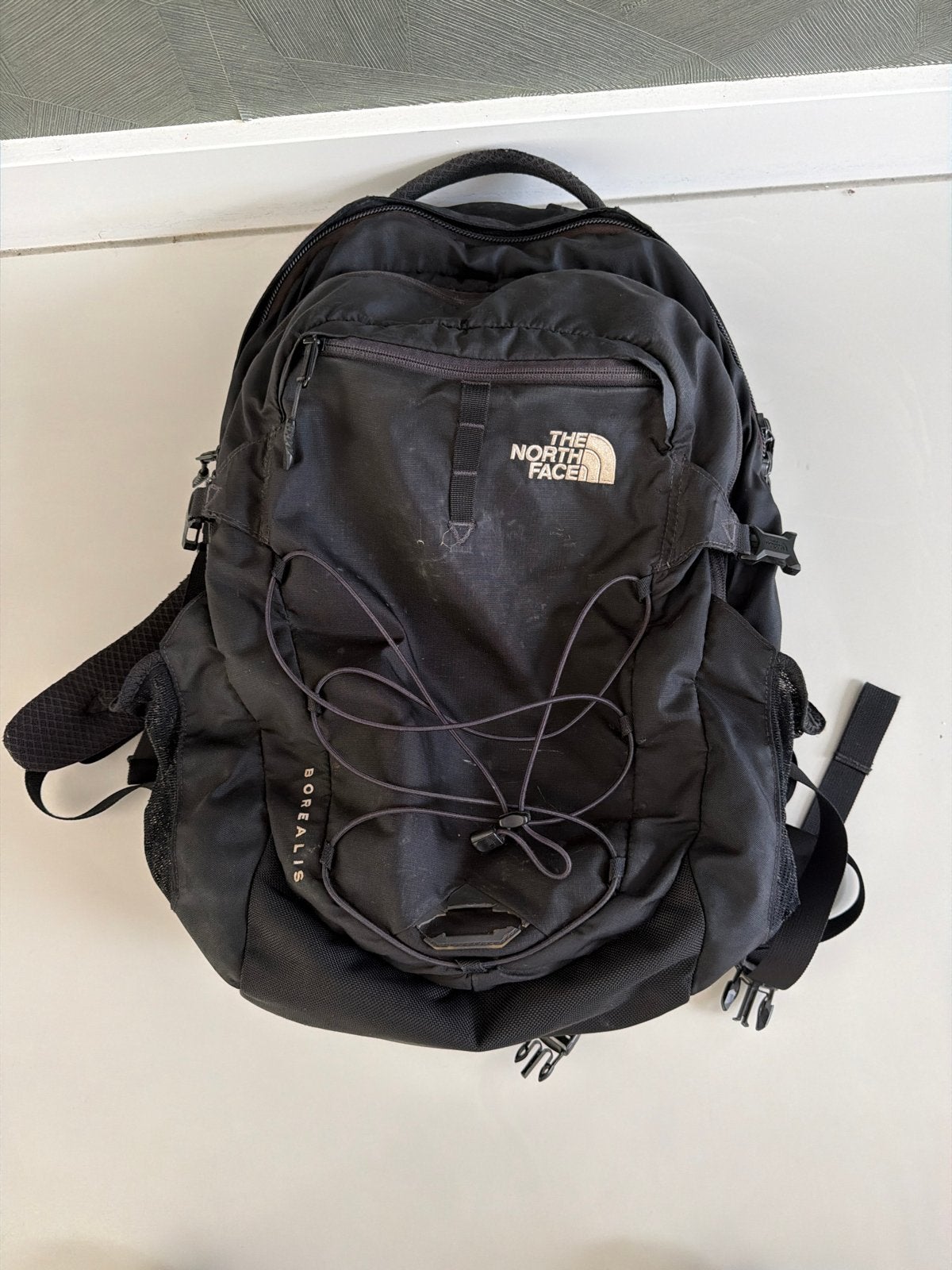 The North Face Borealis Rugzak - Zwart, Gebruikt, 25 tot 40 cm, Ophalen of Verzenden, Overige merken