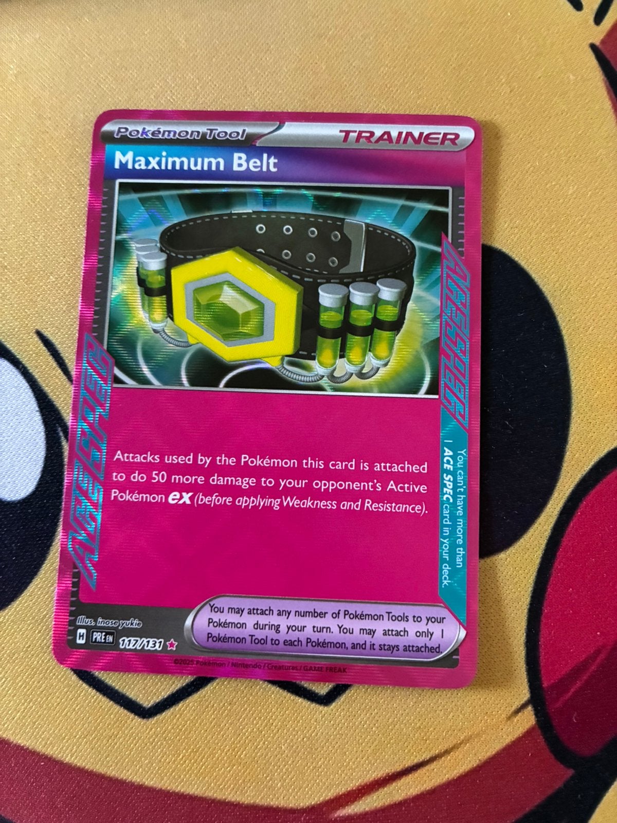 Maximum Belt 117/131 – Prismatic Evolutions – ACE SPEC, Ophalen of Verzenden, Zo goed als nieuw