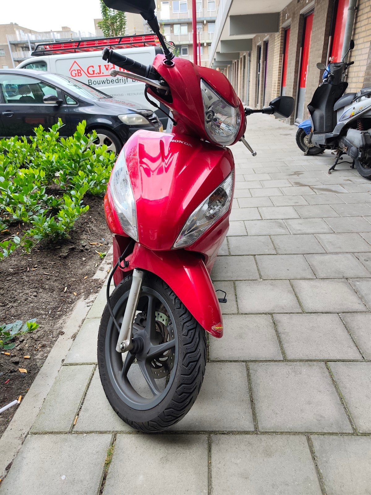 Honda Vision 110 motorscooter - Rood, Gebruikt, Ophalen