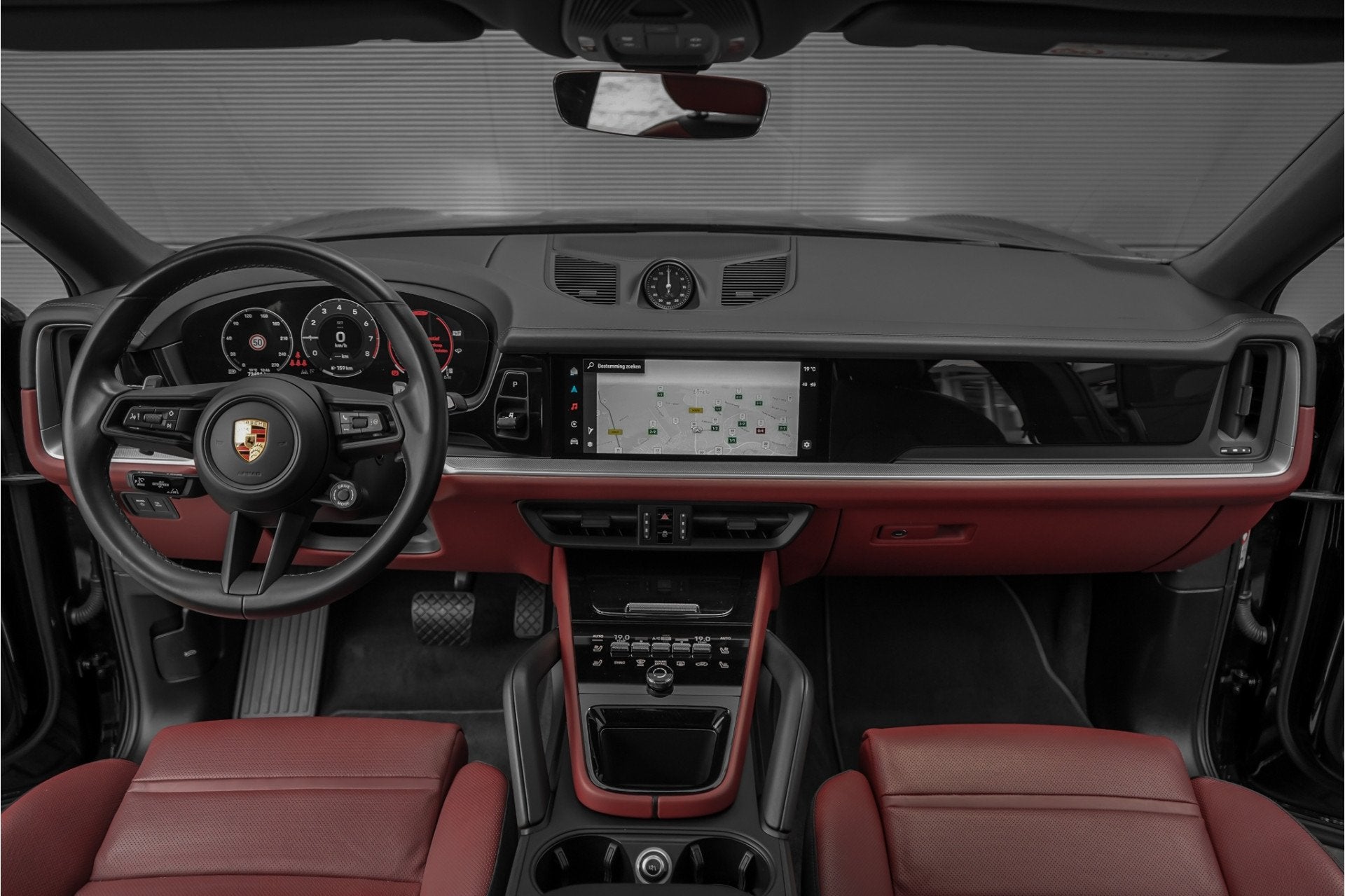 Porsche Cayenne Coupé 3.0 E-Hybrid Nieuw Model Sport Design, Auto's, Gebruikt, 2995 cc, 4 stoelen, Leder en Stof
