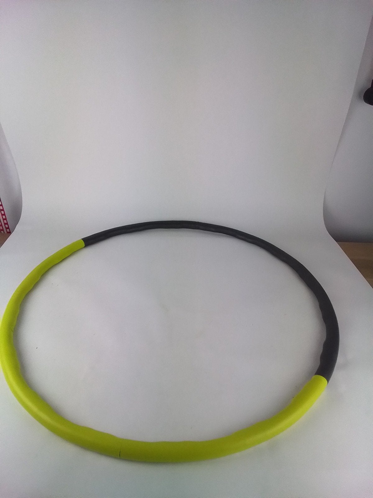 Fitness Hoelahoep met Gewicht - Zwart/Geel, Gebruikt, ., Ophalen of Verzenden, .