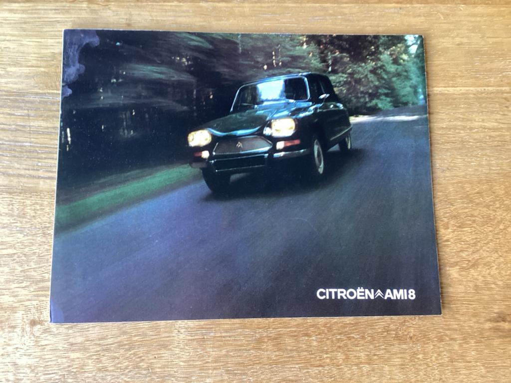 Citroën Ami 8 Brochure - Origineel uit 1971, Ophalen of Verzenden, Zo goed als nieuw, Citroën