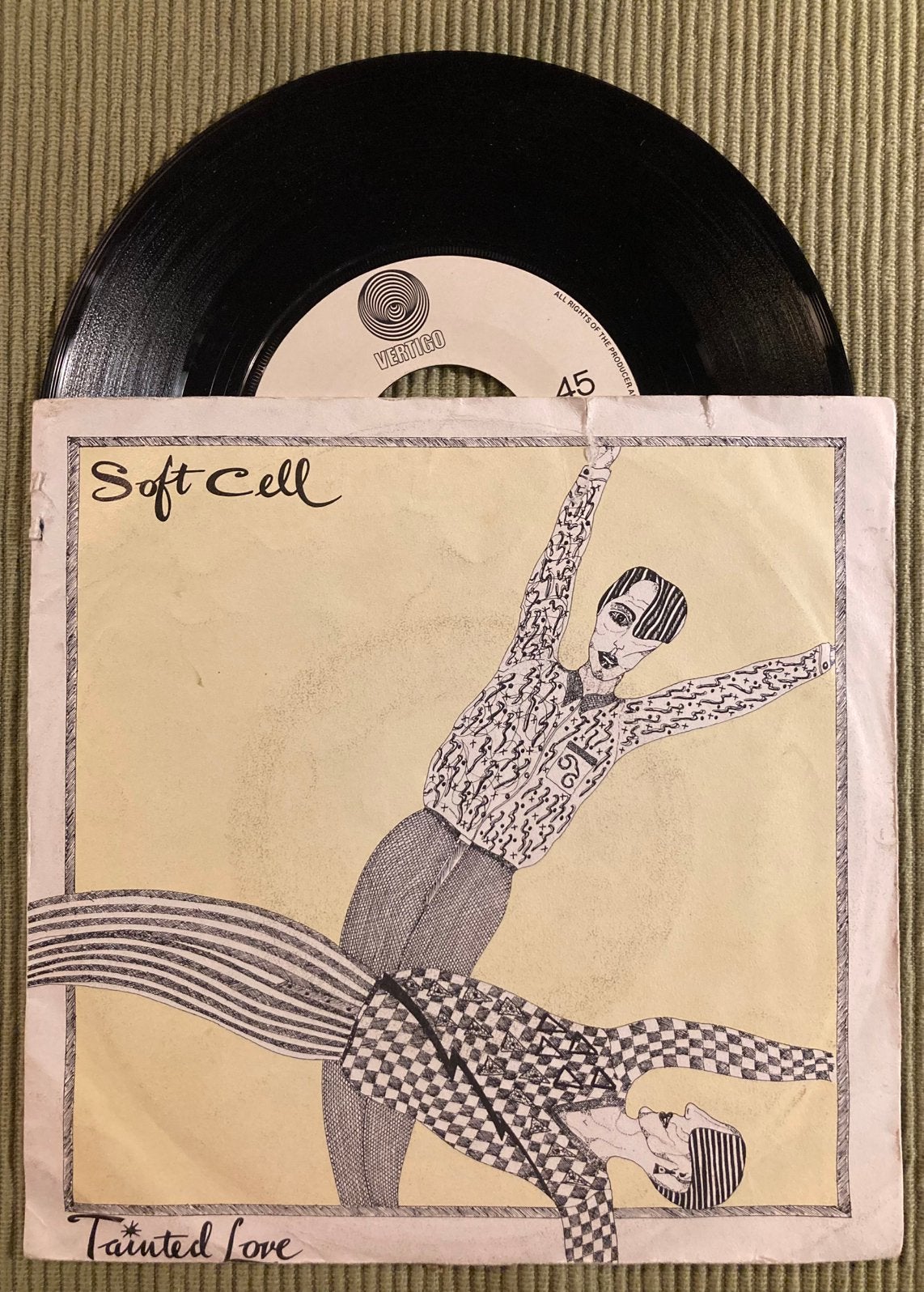 Vinyl single Soft Cell - Tainted Love, Cd's en Dvd's, Vinyl Singles, Gebruikt, 7 inch, Ophalen of Verzenden, Rock en Metal