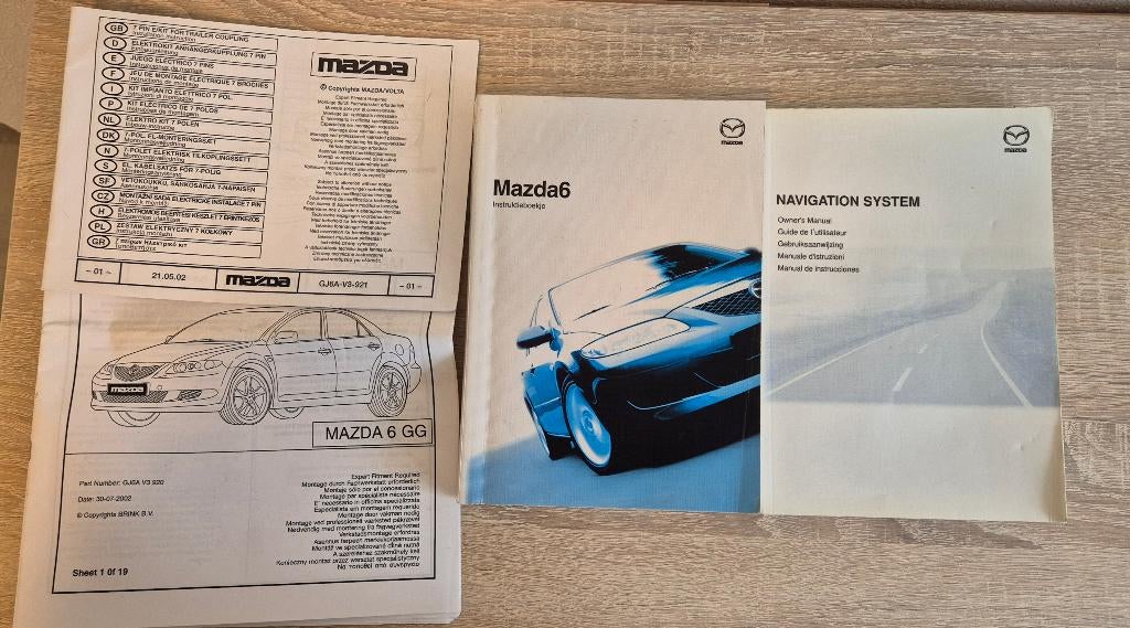 Gebruikershandleiding + Navigatie MAZDA 6 type GG 02/07, Ophalen of Verzenden