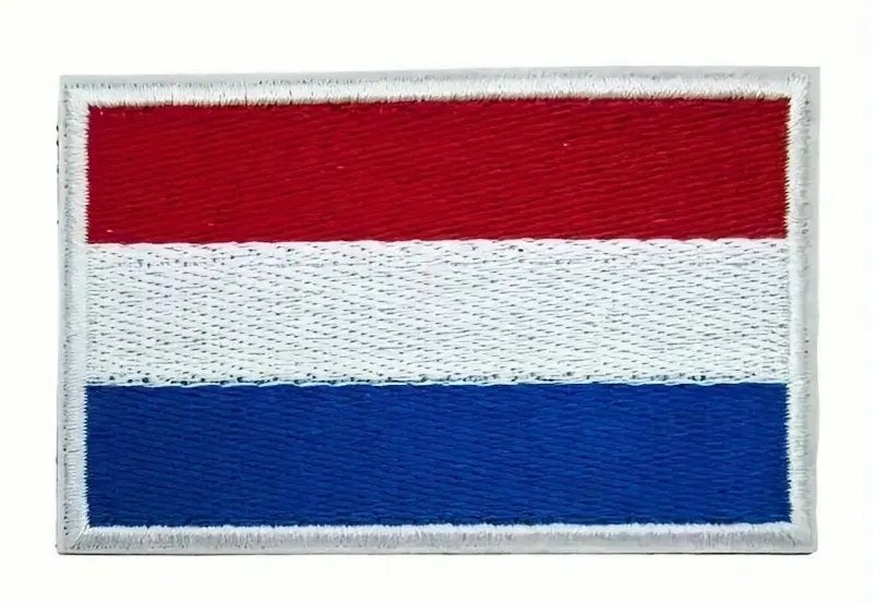 Patch Vlag – Geborduurd – Velcro Klittenband – 8 x 5 cm, Ophalen of Verzenden, Nieuw