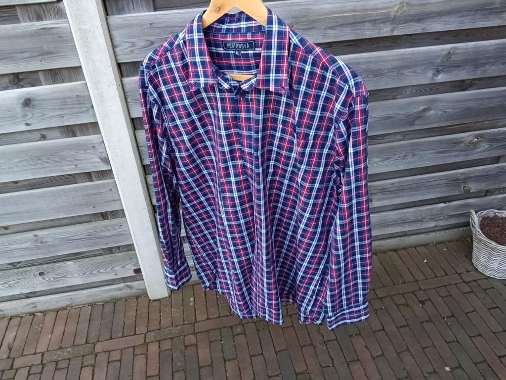 Portonova overhemd maat XL, Ophalen of Verzenden, Zo goed als nieuw, Overige kleuren, Halswijdte 43/44 (XL)
