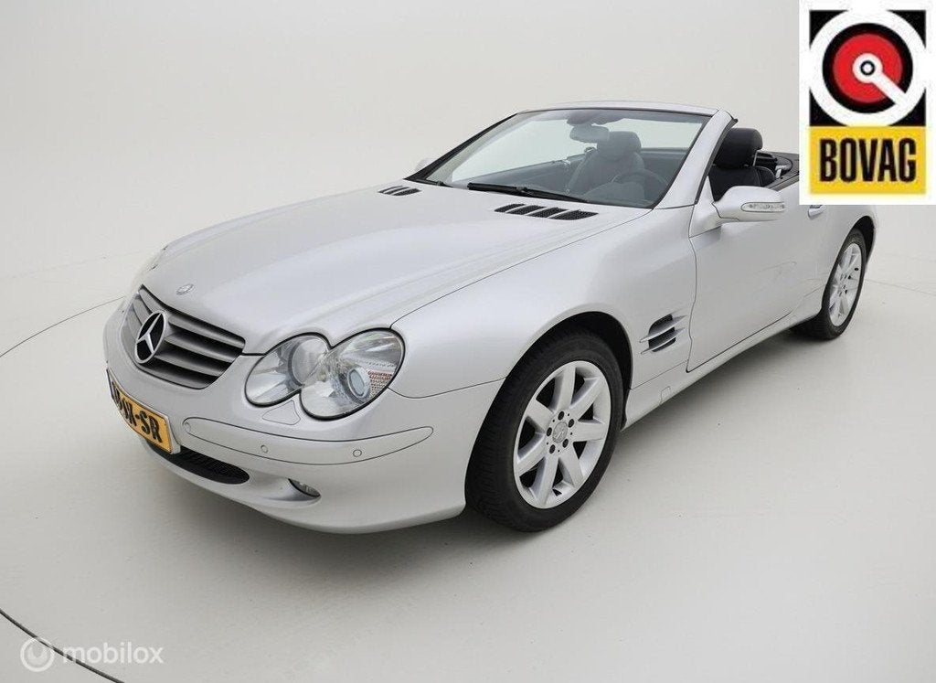 Mercedes SL 500 306PK ORIG-NL/CARPLAY/LEDER/CRUISE/AUT/LUXE!, Auto's, Automaat, Achterwielaandrijving, Gebruikt, Automatische klimaatregeling