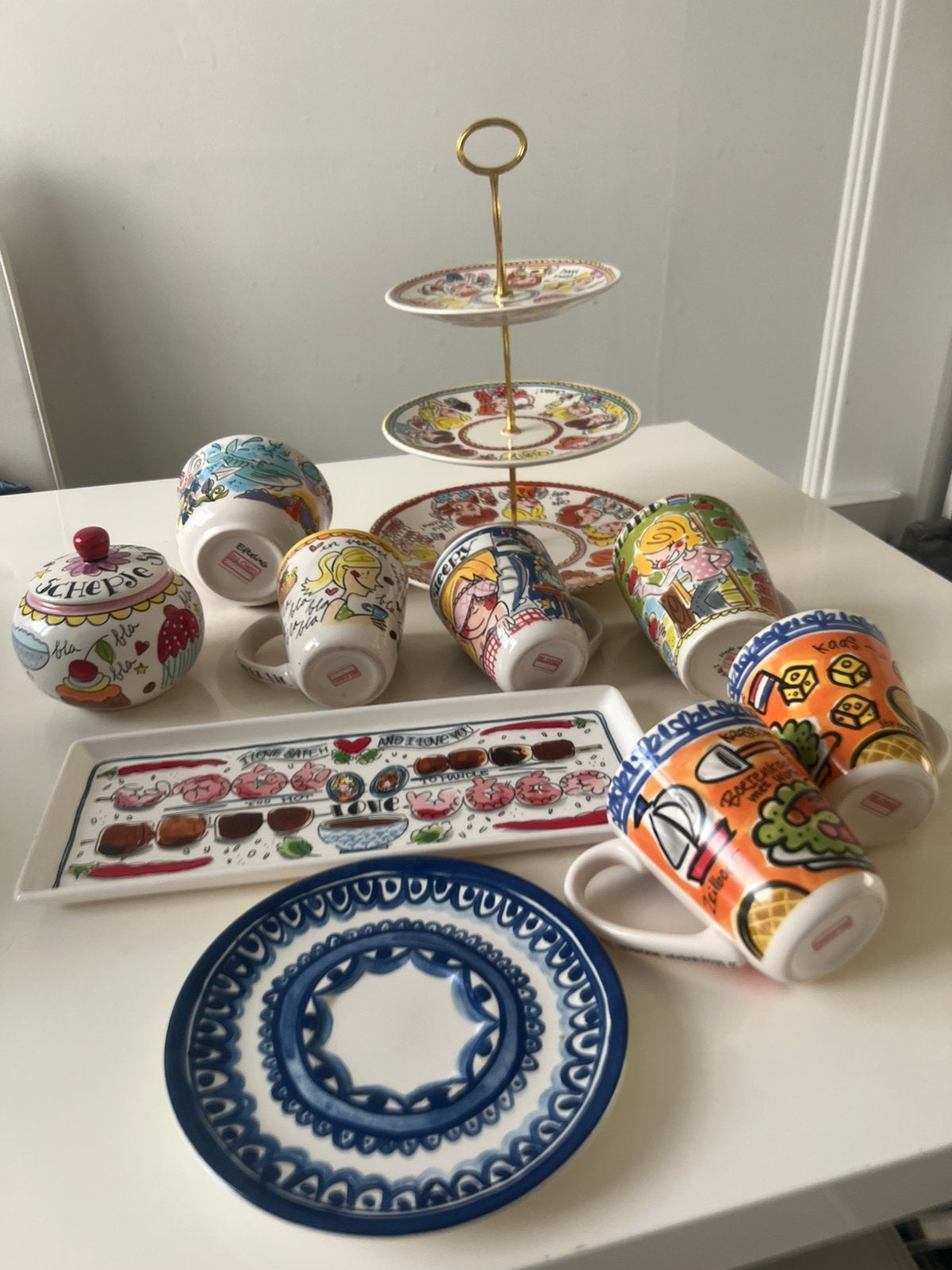 Blond Amsterdam servies (zie de foto), Ophalen of Verzenden, Aardewerk, Blond Amsterdam