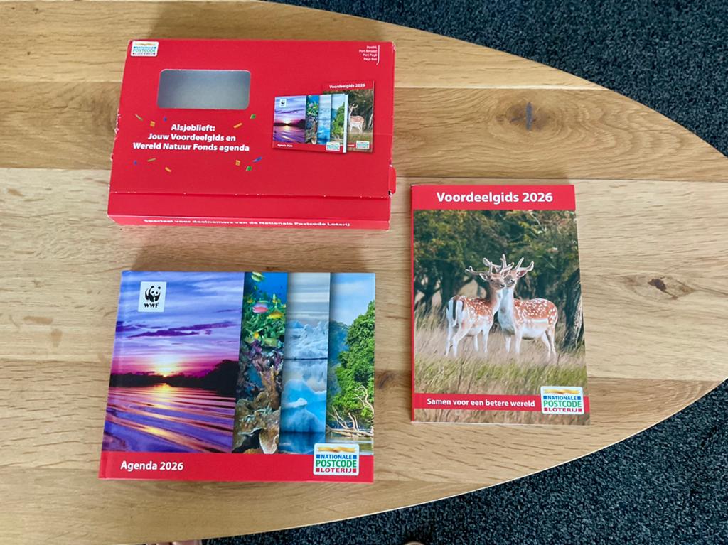 Postcode Loterij - Agenda + Voordeelgids 2026 - Nieuw !!, Diversen, Agenda's, Nieuw, Ophalen