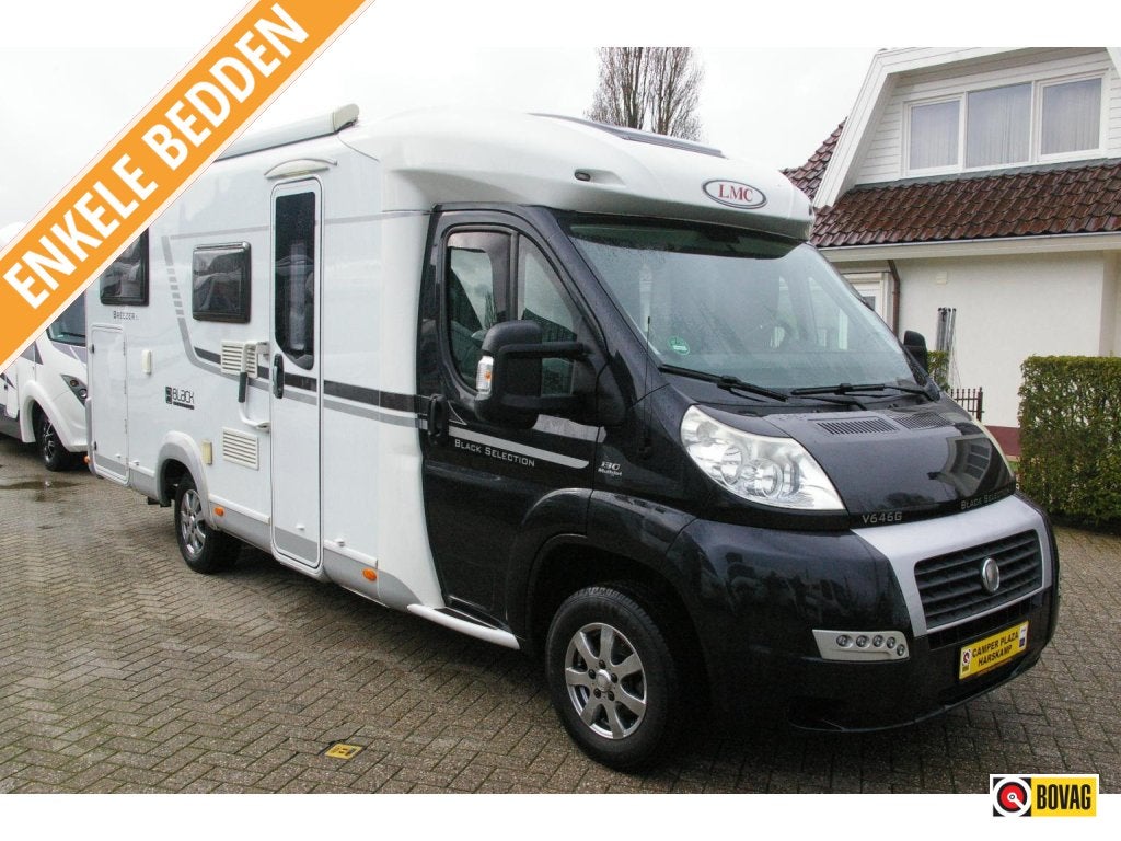 LMC Breezer V646 G Black Edition, Enkele bedden, XXL Garage, Caravans en Kamperen, Campers, Ringverwarming, Fiat, Tot en met 2