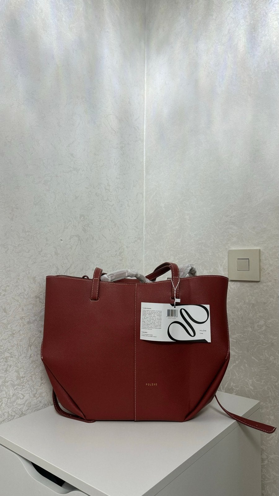 Polène tas - Nieuw met label, Sieraden, Tassen en Uiterlijk, Ophalen of Verzenden, Nieuw, Rood, Shopper