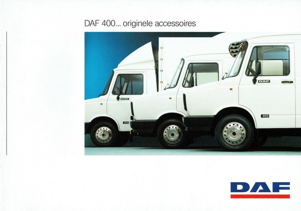 Folder DAF 400 Accessoires (1989), Verzenden, Gelezen, Overige merken