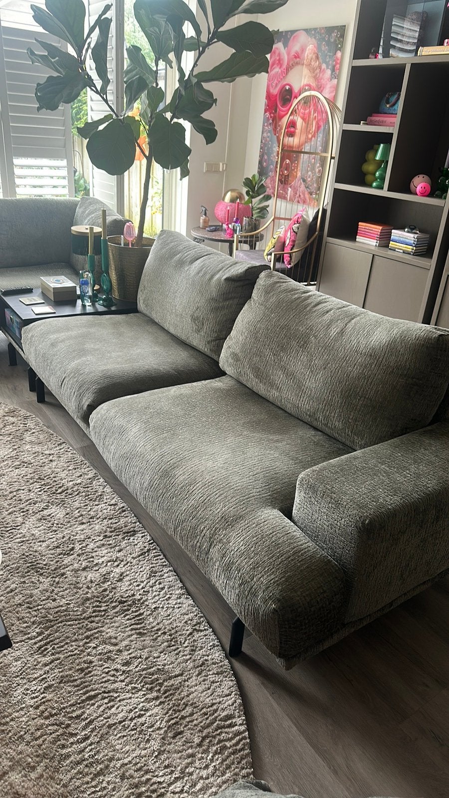 Mooie House of Dutchz 104 hoekbank, Ophalen, 300 cm of meer, Zo goed als nieuw, Stof