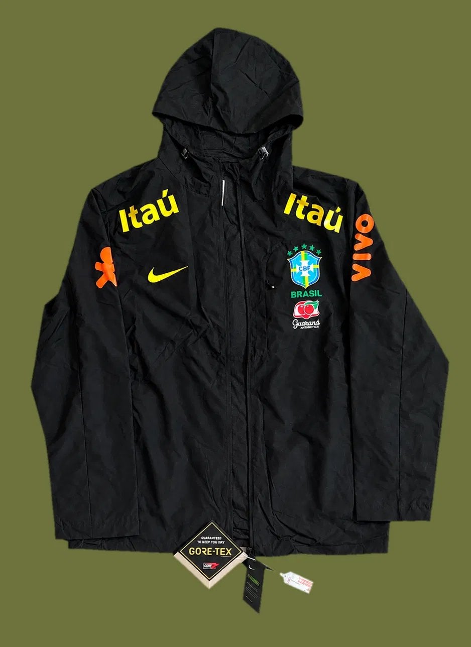 Nike Brazilië Regenjas - Zwart Gore-Tex, Kleding | Heren, Zwart, Nieuw, Ophalen of Verzenden, Voetbal