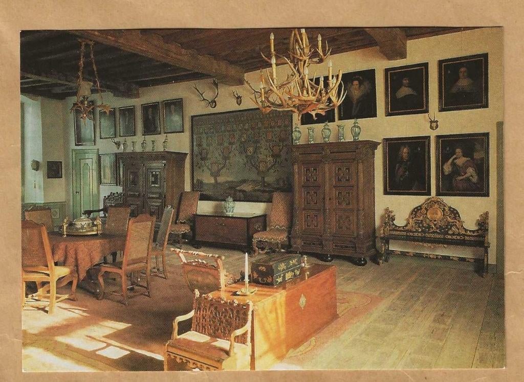 Ansichtkaart. Vaassen Kasteel De Cannenburch. bovenzaal., Ophalen of Verzenden, 1960 tot 1980, Ongelopen, Gelderland