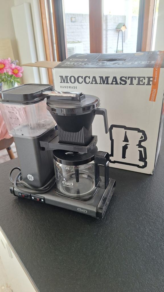 Moccamaster Technivorm KGB741 AO Stone Antraciet Grijs, Gebruikt, 10 kopjes of meer, Koffiemachine, Gemalen koffie