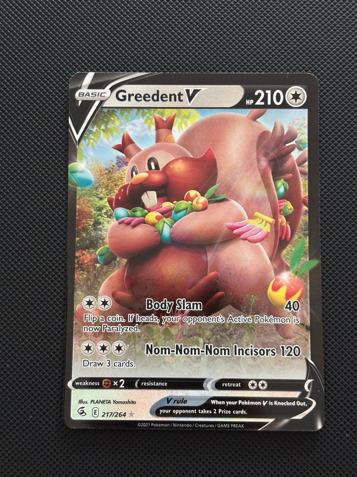 Greedent V Pokémon kaart - Zo goed als nieuw, Ophalen, Zo goed als nieuw, Losse kaart