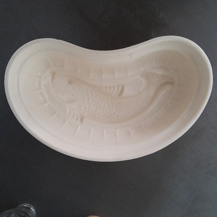 Creme puddingvorm vis, Ophalen of Verzenden