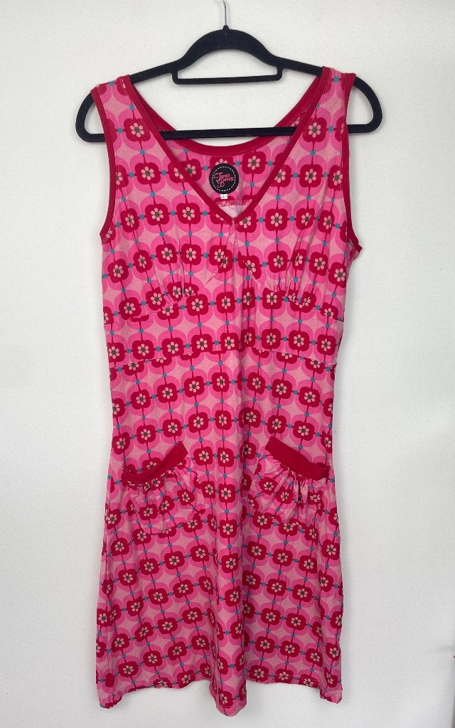 Tante Betsy jurk maat L Sonja Retro Daisy roze mouwloos, Tante Betsy, Info@tantebetsy.com, Ophalen of Verzenden, Knielengte