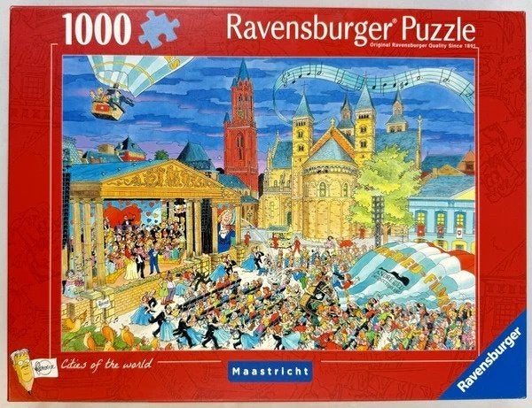 Ravensburger Puzzel Maastricht 1000 Fleroux Cities nieuw, Verzenden, 500 t/m 1500 stukjes, Nieuw, Legpuzzel
