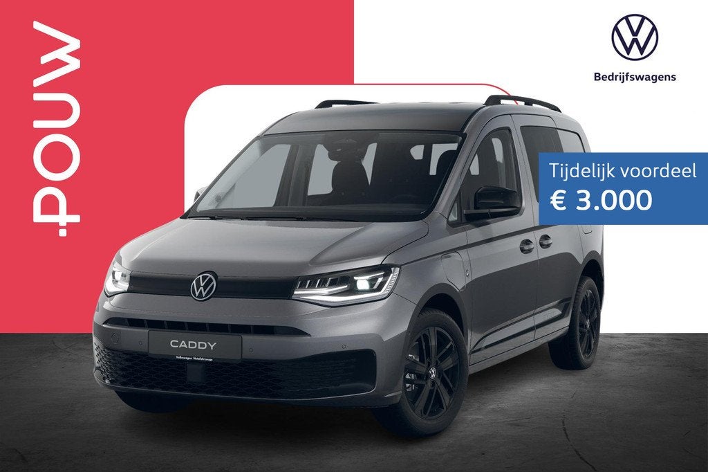 Volkswagen Caddy Flexible 1.5 TSI Hybride 150pk DSG Limited, Auto's, Volkswagen, 12 maanden, Stof, 1498 cc, 4 cilinders